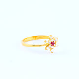 22KT YELLOW GOLD LADIES RING (RI0001657)