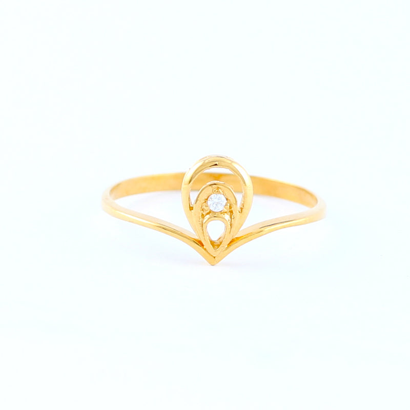 22KT YELLOW GOLD LADIES RING (RI0001759)