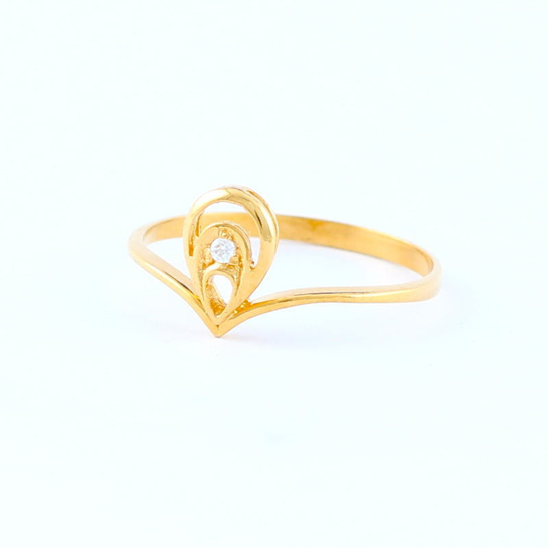 22KT YELLOW GOLD LADIES RING (RI0001759)