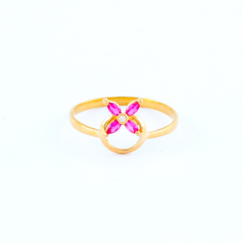 22KT YELLOW GOLD LADIES RING (RI0001761)