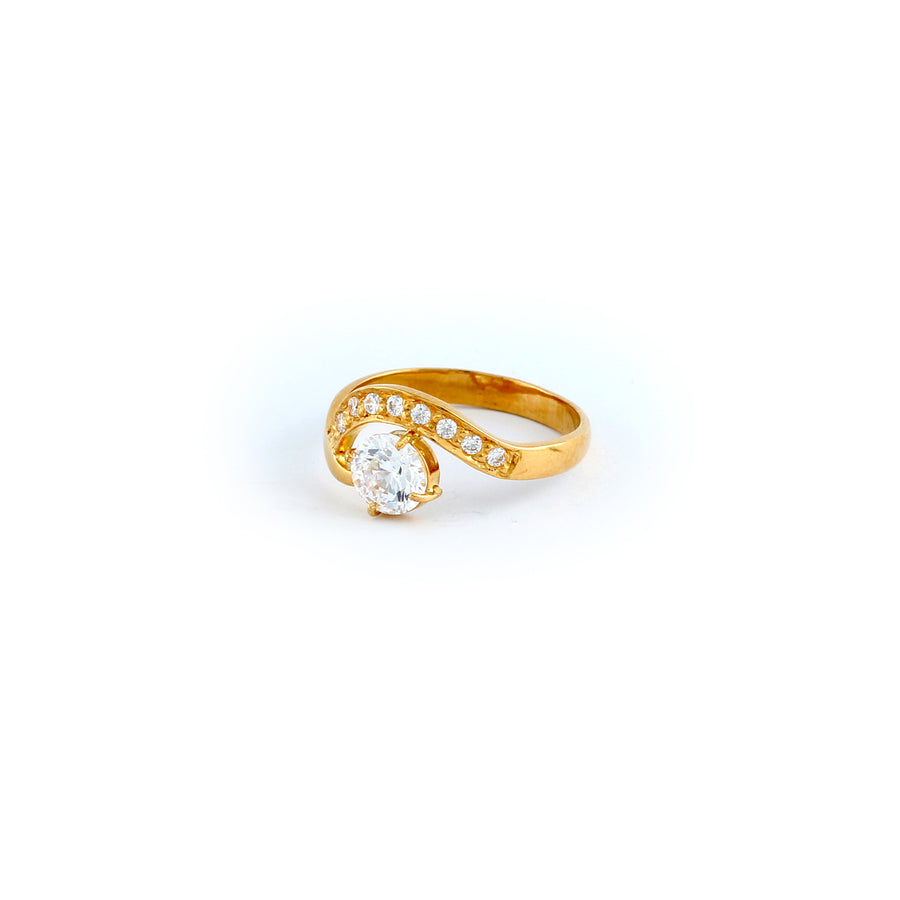 22KT YELLOW GOLD LADIES RING (RI0001801)