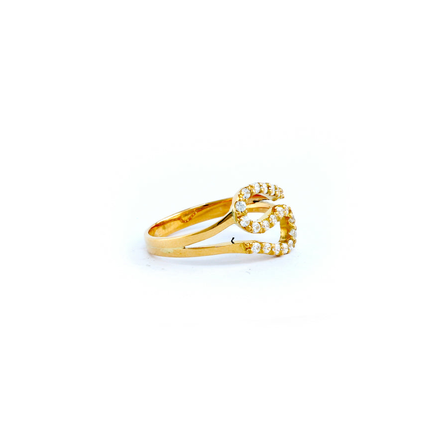 22KT YELLOW GOLD LADIES RING (RI0001875)