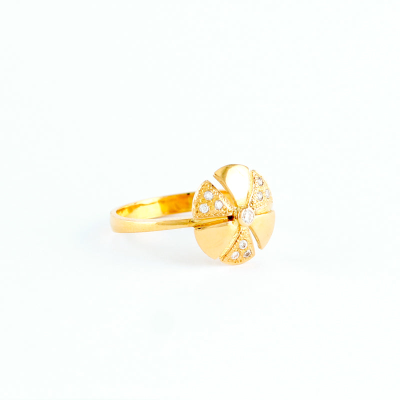 22KT YELLOW GOLD LADIES RING (RI0001933)