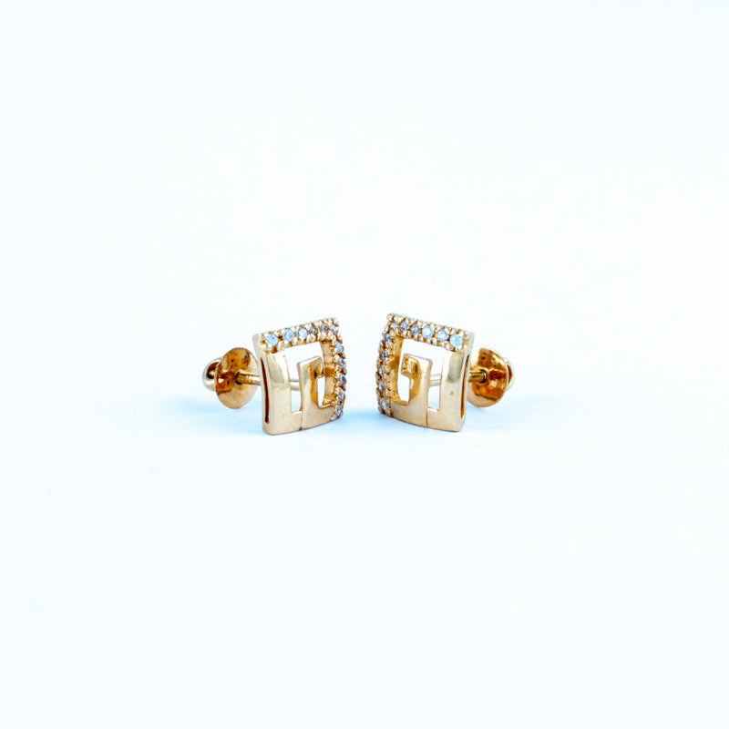 22KT YELLOW GOLD EAR STUD (ES0000116)