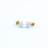 22KT YELLOW GOLD EAR STUD (ES0000307)