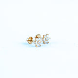 22KT YELLOW GOLD EAR STUD (ES0000307)