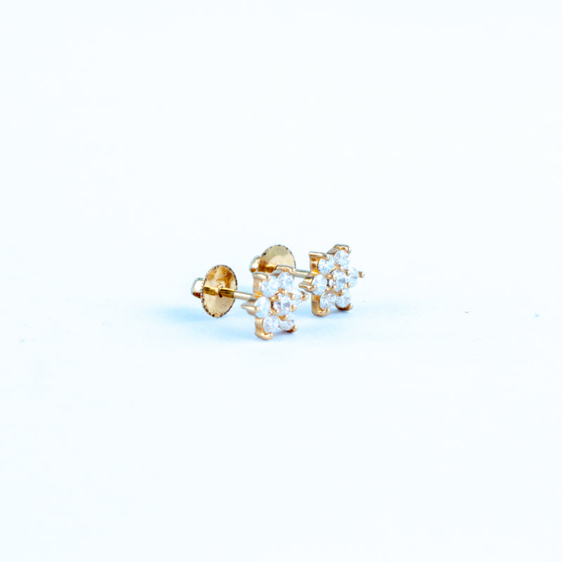 22KT YELLOW GOLD EAR STUD (ES0000307)