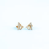 22KT YELLOW GOLD EAR STUD (ES0000457)