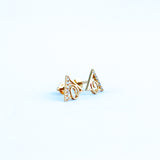 22KT YELLOW GOLD EAR STUD (ES0000457)