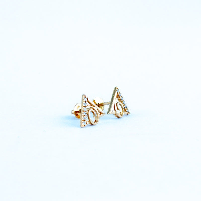22KT YELLOW GOLD EAR STUD (ES0000457)