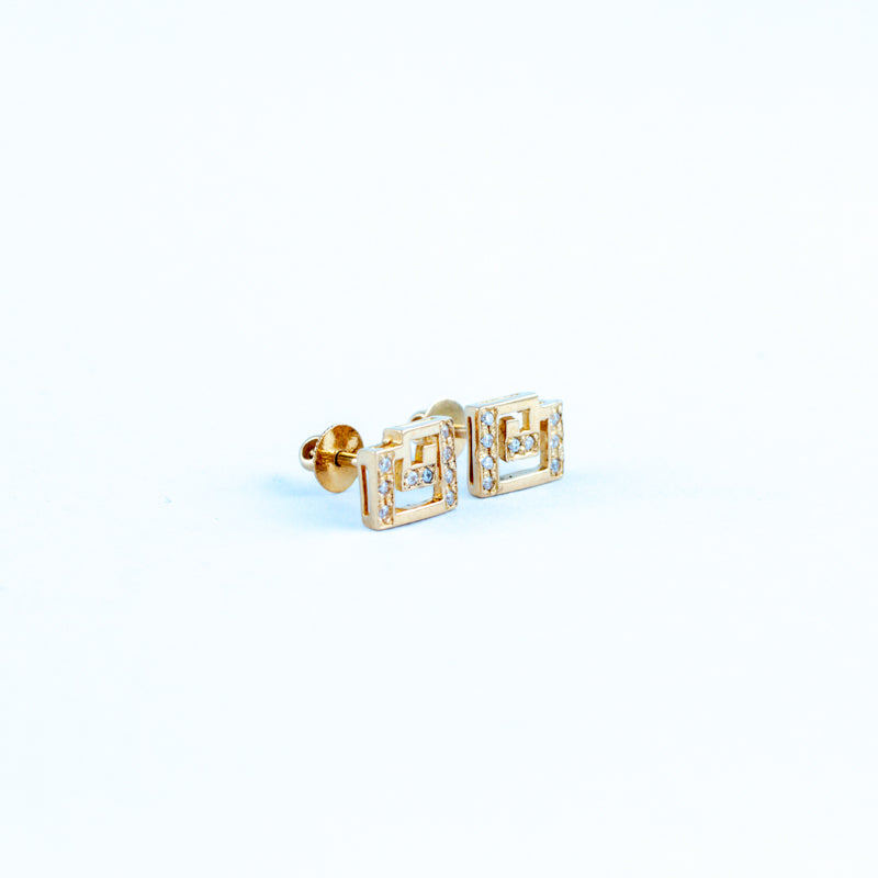 22KT YELLOW GOLD EAR STUD (ES0000483)