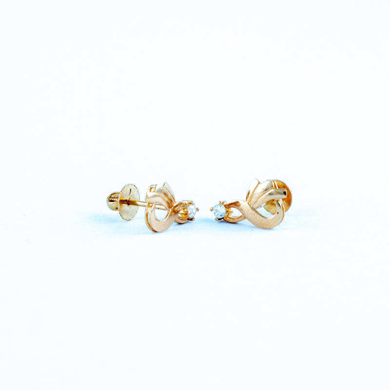22KT YELLOW GOLD EAR STUD (ES0001028)