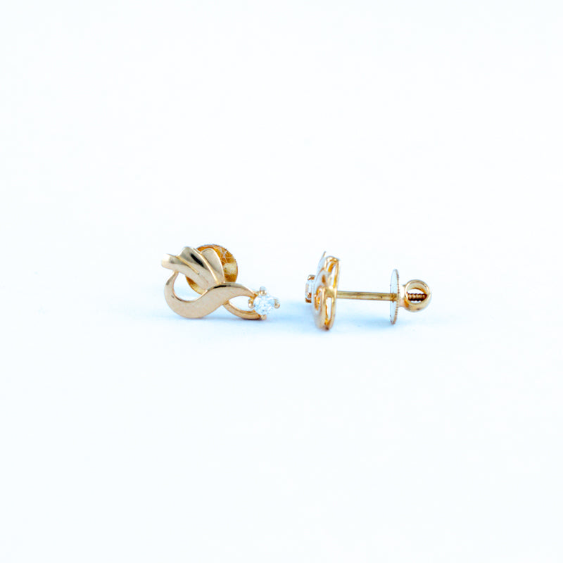22KT YELLOW GOLD EAR STUD (ES0001028)