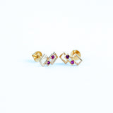 22KT YELLOW GOLD EAR STUD (ES0001377)
