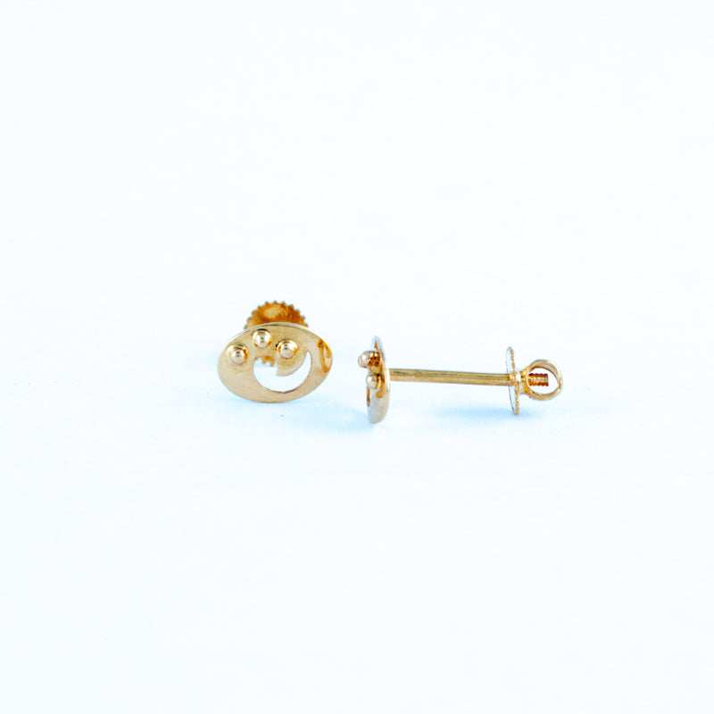 22KT YELLOW GOLD EAR STUD (ES0001391)